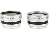 Kenko 37mm Tele  Wide Lens Set with adapters for 37mm, 30mm  30.5mm Digital Video Camcorders
