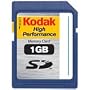 Kodak KHSD1GBDVD 1 GB High Performance Secure Digital Memory Card (Retail Package)