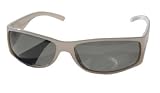 Sports Polorized Sun Glasses Shades - White w/ micro case