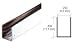 CRL 1/4 x 7/16 Stainless Steel U Channel Pack of 10 - 12 ft Each