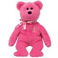 TY Beanie Baby Hope Breast Cancer Awareness Bear