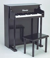 Childrens Toyshop  Musical Instruments : Schoenhut Traditional Spinet Piano - 25 Key - Black