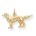 14k Irish Setter Dog Charm - Measures 23.4x30.4mm