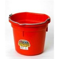 3 PACK FLAT BACK BUCKET, Color: RED; Size: 20 QUART (Catalog Category: Barn & Stable Supplies:BUCKETS, TUBS, FEEDERS & TANKS)