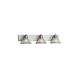 Dolan Designs 633-09 Craftsman - Three Light Bath Bar, Satin Nickel Dolan Designs 633-09 Craftsman - Three Light Bath Bar, Satin Nickel