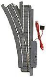 Life-Like HO Power-Loc Nickel Silver RH Remote Switch Track - 21335