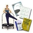 Half Fold CELLERCISER&reg; Kit (Rebounder) plus Balance Bar