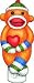 Sock Monkey with Heart Night Lights
