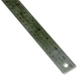 Westcott stainless steel ruler with hang-up hole, cork back, 12 long - Same Day Shipping (orders by 3 pm), Next Day Delivery (in most cases)
