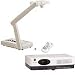 Elmo 130622 CO-10 Document Camera with CRP-22 Projector, 2MP CMOS Chip, 8x Digital Zoom, 2600 Lumens, USB 2.0