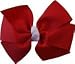 Posies Accessories Big Grosgrain Hair Bow Red and White
