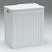 Baby : Contemporary Country - White Wood Hamper with Interior Bag