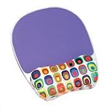 Mouse Pad,w/Gel Wrist Support,7-15/16"x9-1/4"x1",Multi Color
