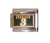 Allen Iverson #3 Philadelphia 76ers Italian Style Charm