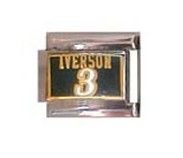 Allen Iverson #3 Philadelphia 76ers Italian Style Charm