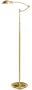 Holtkoetter Halogen Swing-Arm Floor Lamp with P1 Dimming System, Antique Brass