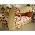 Berg Furniture Enterprise Twin Over Full Bunk Bed with Desk Left & Ladder