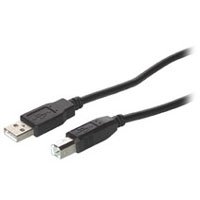 Cables To Go 28104 USB 2.0 A Male to B Male Cable, Black (16.4 Feet/ 5 Meters)