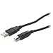 Cables To Go 28104 USB 2.0 A Male to B Male Cable, Black (16.4 Feet/ 5 Meters)