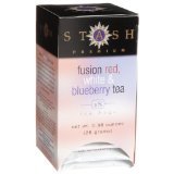 Stash Tea Green Teas & White Tea Blends - Fusion Red & White 18 tea bags (Pack of 12)