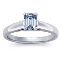 0.75 Carat E/VS1 Emerald Certified Diamond Solitaire Engagement Ring in Platinum