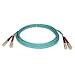 Tripp Lite N806-01M 10Gb Multimode Duplex 50/125 LSZH Aqua Fiber Patch Cable SC/SC - 1M (3ft)