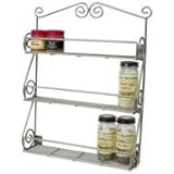 IMAGE OF Scroll Wall-Mounted Spice Rack in Satin Nickel
