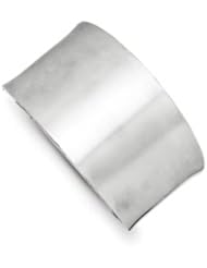 Sterling Silver Brushed Cuff Bangle Bracelet