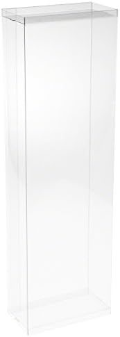 DollSafe Clear Folding Display Box for 17-18 inch Dolls and Action Figures, 6" W x 3" D x 19" H, Pack of 5