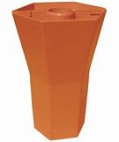 BRELLA VASE - 10 inch Set - Opaque - Terra Cotta - Patio Umbrella Vase - 12 Pack