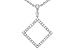 1/2 Carat Diamond 14K White Gold Necklace