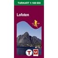 Norwegen topographische Wanderkarte Lofoten, Kabelvag, Svolvaer, Leknes, Stamsund, Gravdal, Rostlandet, Sorland, Vestvagoya, Austvagoya, Vaeroy, Nordnorwegen ( Nordland), Turkart 1:100.000