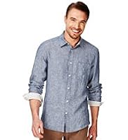Blue Harbour Pure Linen Chambray Shirt
