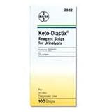 Keto-Diastix Reagent Strips for Urinalysis, Tests for Urine,Glucose, and Ketone, 100