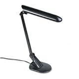 Electrix Illumination 7255-BK High-output fluorescent desk lamp, adjustable, 20 high, matte black