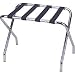 Deluxe Chrome Luggage Rack, 21"Hx26"W, CHROME