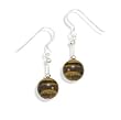French Wire Earrings with 10mm Tiger's Eye Bead