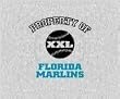 Property Of MLB Baseball Blanket/Throw Florida Marlins - Team Sports Fan Shop Merchandise