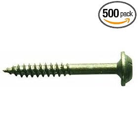 Kreg SML-F125-500 1-1/4-Inch #7 Fine Pocket Hole Screws with Washer-Head, 500-Pack