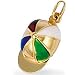 Jewelco London 9ct Yellow gold Enamelled Baseball Cap Charm ( 1.4g )