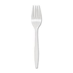 GJO20000 - Fork, Plastic, Medium-weight, 1000/CT, White