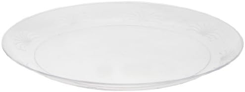 Designerware DWP9180 9" Clear Polystyrene Round Plate (18 Packs of 10)