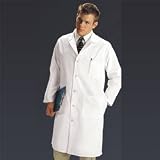 Medline Full Length Lab Coat, Unisex, White, Size 52 (XX-large)