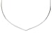 Sterling Silver 18 Inch 2mm V Collar With Closed Back - Hook Clasp - 18 Inch Necklace - JewelryWeb