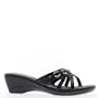 Mules femme noires � talon de 5cm