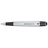 MarquisbyWaterfordAristaBallPen,BallpointPen,ChromeGuillochepatternonbarrelandBlackAccents