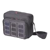Messenger Solar Charging Bag, Silver Panels