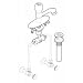 Symmons METERING FAUCET WITHD ECK PLATE TO ACCOMODATE 4