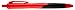 Zebra Z-Mulsion Emulsion Retractable Ballpoint Pen, 1.0mm, Red, 12-Pack (34130)