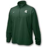 Michigan State Spartans Nike Long Sleeve Athletic & Performance Tops - 1/4 Zipper NIKEFIT